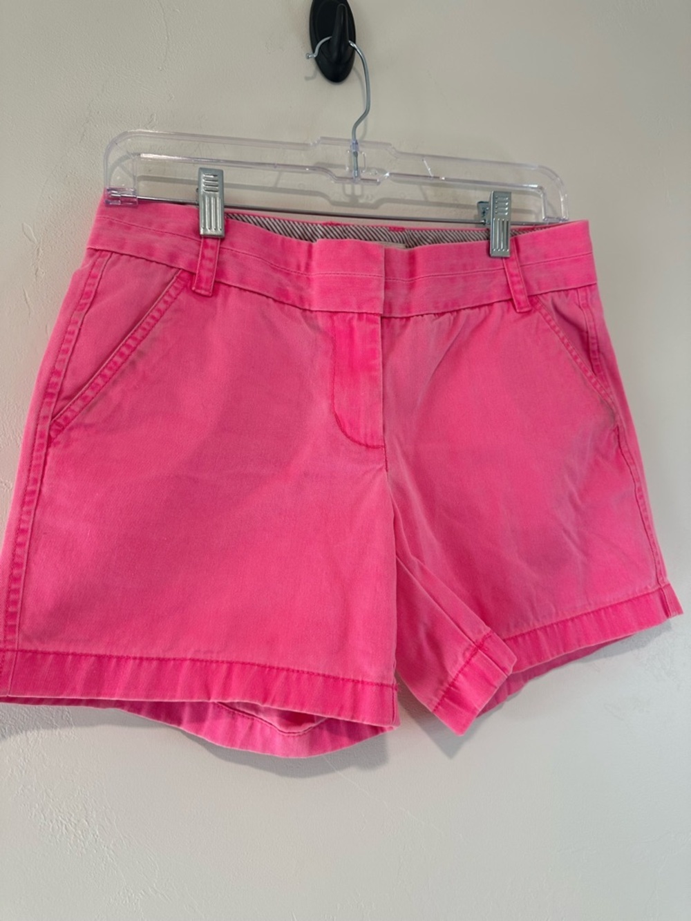 J.Crew Pink Chino Shorts Womens Size 2 Preppy Summer Casual - Picture 3 of 5